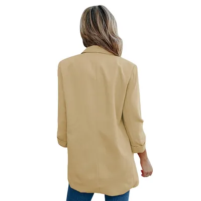 Pure Color Lapel Casual Fashion Small Suit