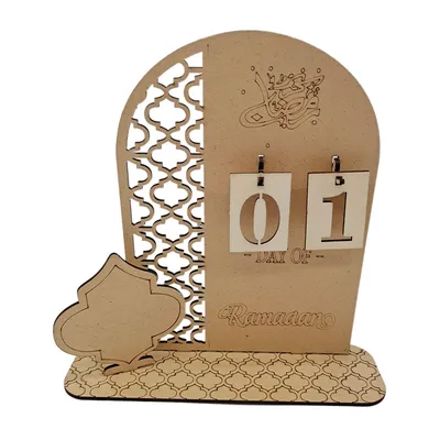 Home Wooden DIY Countdown Calendar Decorative Ornaments