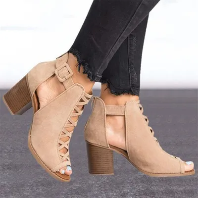 European and American fish mouth sandals