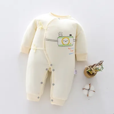 Baby warm one-piece clothes spring, autumn and winter