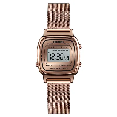 Waterproof steel mesh strap ladies watch