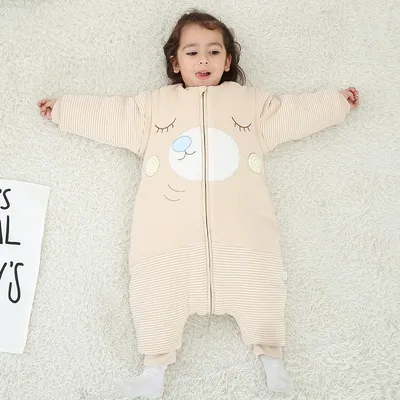 Cartoon Cotton Baby Anti-kick Baby Sleeping Bag