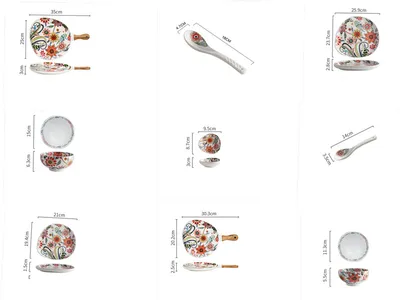 Creative single painted ceramic bowl