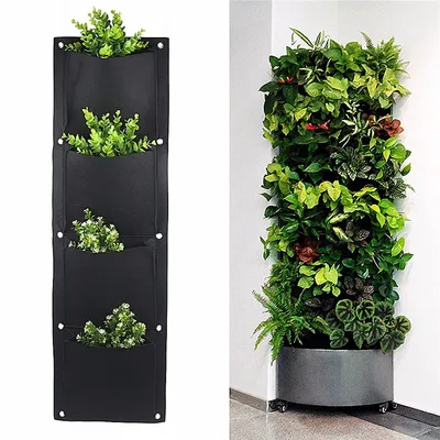 Wall Garden Hanging Planting Bags Vertical Outdoor Indoor Planter