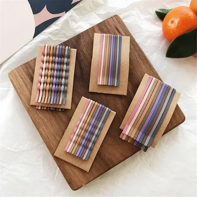 Color frosted hair clip