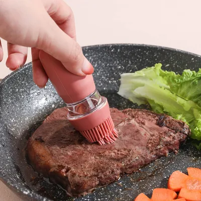 Glass Silicone Oil Bottle With Brush