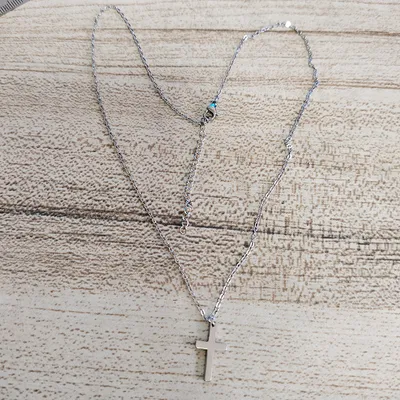 Stainless Steel Cross Pendant Necklace