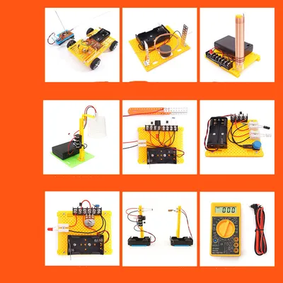 Handmade DIY Electronic Science Experiment Set Students Physical Puzzle
