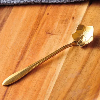 Household Spoon Stainless Steel Small Spoon Long Handle Coffee Spoon