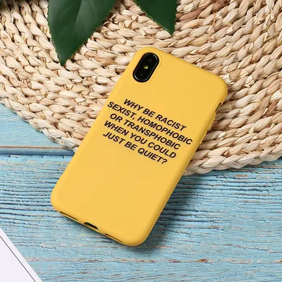 Simple English Alphabet Silicone Phone Case