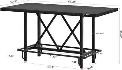 Bar Table,Dining Table,Rectangular Kitchen Table,Coffe Table