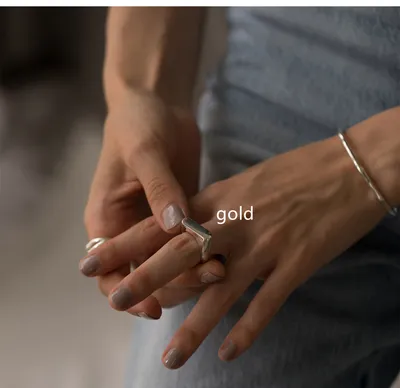 Women's Creative Simple Geometric Pearl Ring