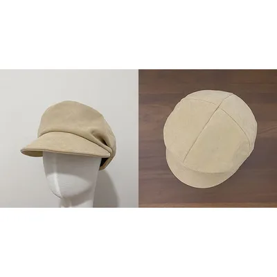 Corduroy Retro Star The Same Octagonal Hat Female Autumn And Winter Military Cap Beret Fisherman Hat