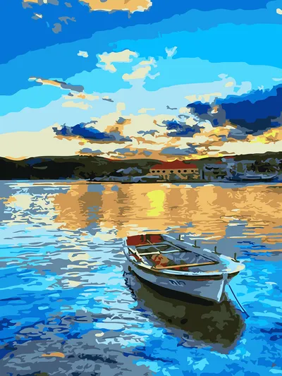 لوحة رقمية للرسم الذاتي (DIY) بدون إطار