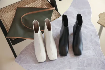 Elegant Intellectual And Simple Basic Cowhide Boots