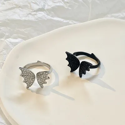 Big Butterfly Ring Vintage Adjustable Mesh Red Ins Food