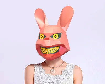 Animal paper model full face mask