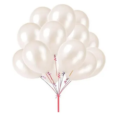 20pcs Old White Latex Balloons