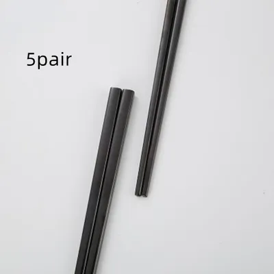 Stainless Steel Tableware Square Chopsticks Metal Plated Custom Gift Square