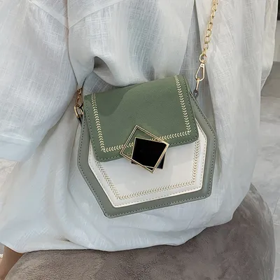 Matte leather shoulder bag