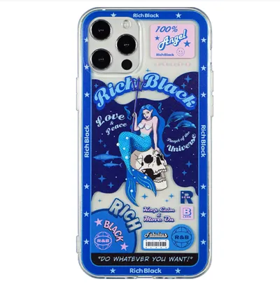 Blue Ocean Mermaid Ji Silicone Phone Case