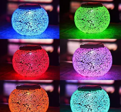 فسيفساء ضوء زجاجي LED ضوء شمسي ضوء شمسية حديقة شمسية وحرف إضاءة الحديقة