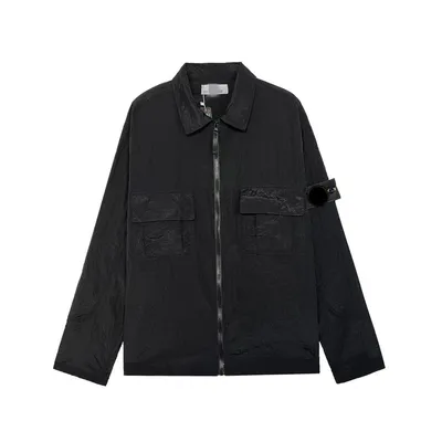 Early Spring New Simple Leisure Tooling Function Casual Trench Coat Polo Coat Shirt