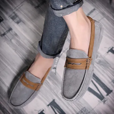 British trend casual men's shoes frosted low-top shoes