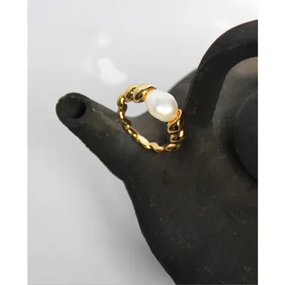 Pearl Ring Index Finger Ring Temperament Commuter Girl
