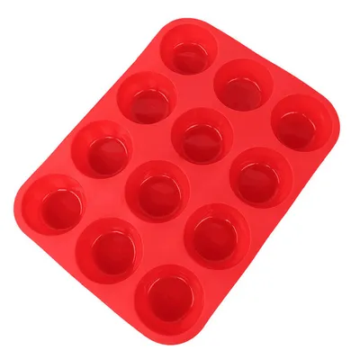 Silicone Round Egg Tart Mold DIY Baking Tools Muffin Cup Cake Mold Thick Silicone