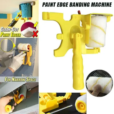 Clean Cut Proffesional Paint Edger With 2-Pack Replacement Rollers Brush Tool Multifunctional For Home Room Wall Ceilings