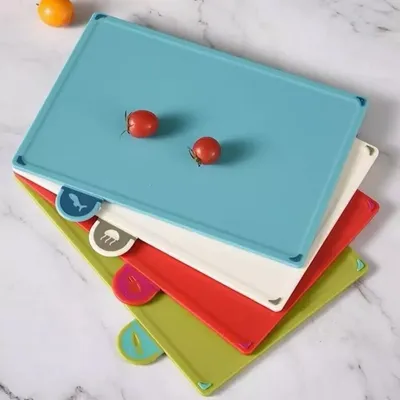 4-piece Cutting Board Set With Anti-slip Index And Support