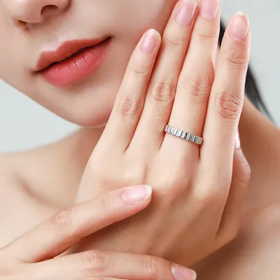 925 Sterling Silver Fashion Exquisite Line Ring
