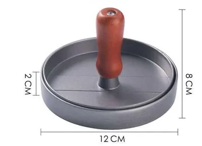 Round Burger Press Aluminum Alloy Burger Meat Beef Barbecue Burger Press Kitchen Food Mold Baking Tools