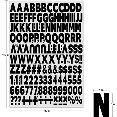 1680pcs Iron On Heat Transfer Letters And Numbers Alphabets Fabric Vinyl Letter DIY For Sport Jerseys T Shirts Clothes Slogan Printing Crafts Decoration
