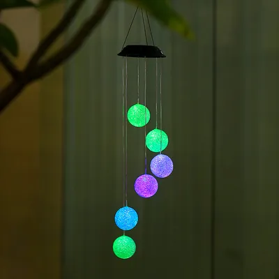 Solar decorative wind chime lamp