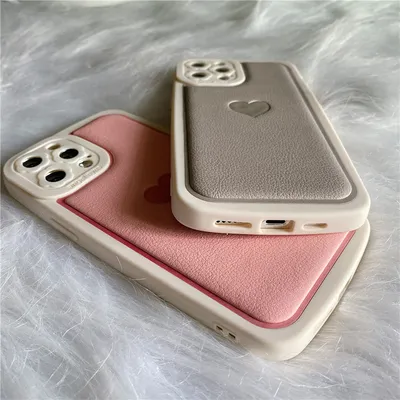 Embossed Love Faux Leather Phone Case