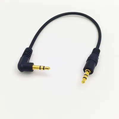20CM35mm Male-to-male Speaker Cable Three-section Gold-plated Computer Cellphone Speaker Connection