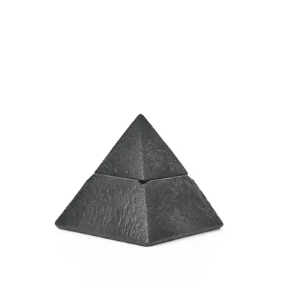 Ceramic Ashtray Pyramid Craft Decoration With Lid
