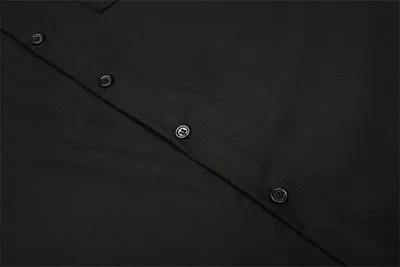 Solid Color Loose Fried Street Ruffian Handsome Shirt Men's Long Sleeve Hanging Chain