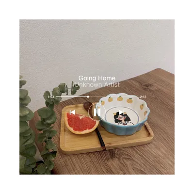 Ceramic Cartoon Cute Fruit Girl Salad Bowl