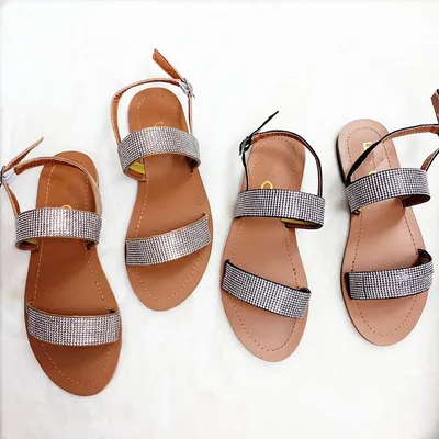 Diamond back bag slippers fashion sandals