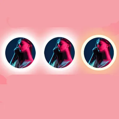 LED makeup mirror with light