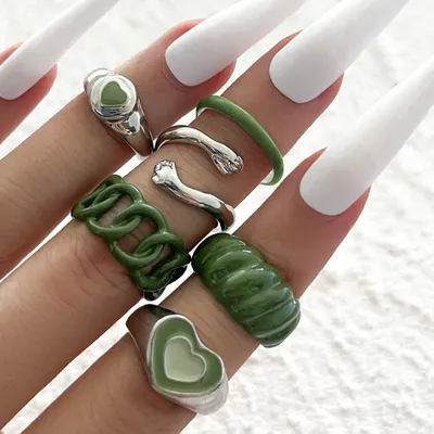 New European And American Personalized Fashion Ring Set
