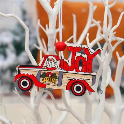 New Christmas Wooden Creative Pendant Decoration Supplies