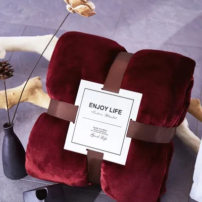 Double-sided thick coral fleece blanket