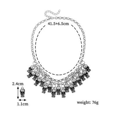New European And American Cross-border Inlaid Fashion Necklace