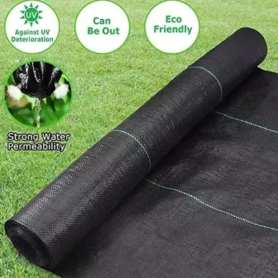 2x25M Heavy Duty Weed Control Membrane Garden Barrier Fabric Landscaping Cover