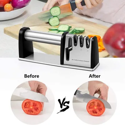 Non-slip Kitchen Knife Sharpener, Ergonomic Handle, Safe And Fast Knife Sharpening Tool, Suitable For Home And Restaurant Use.