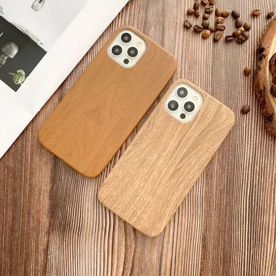 Home Wood Grain Phone Case Protector
